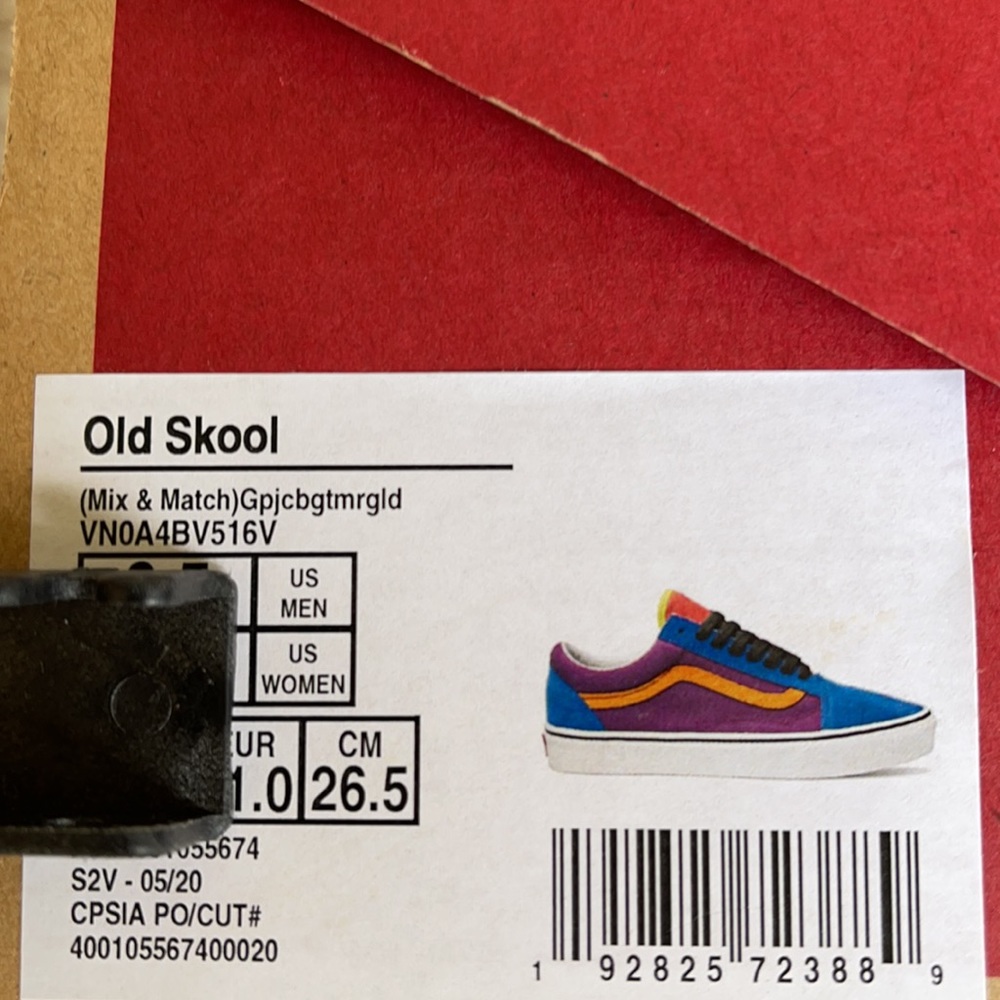 Vans Old Skool Mix & Match Gpjcbgtmr/gold Men’s - Picture 16 of 16